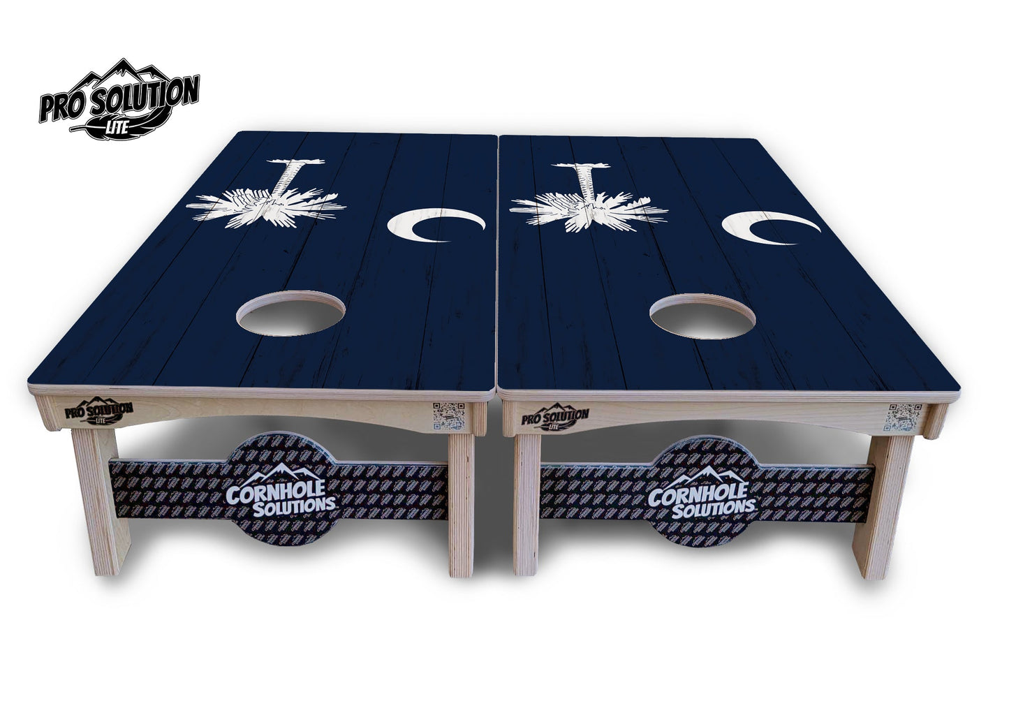 South Carolina Flag Cornhole Boards - Pro Solution Lite Series