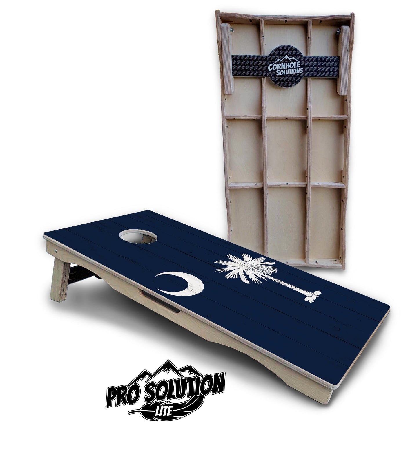 South Carolina Flag Cornhole Boards - Pro Solution Lite Series