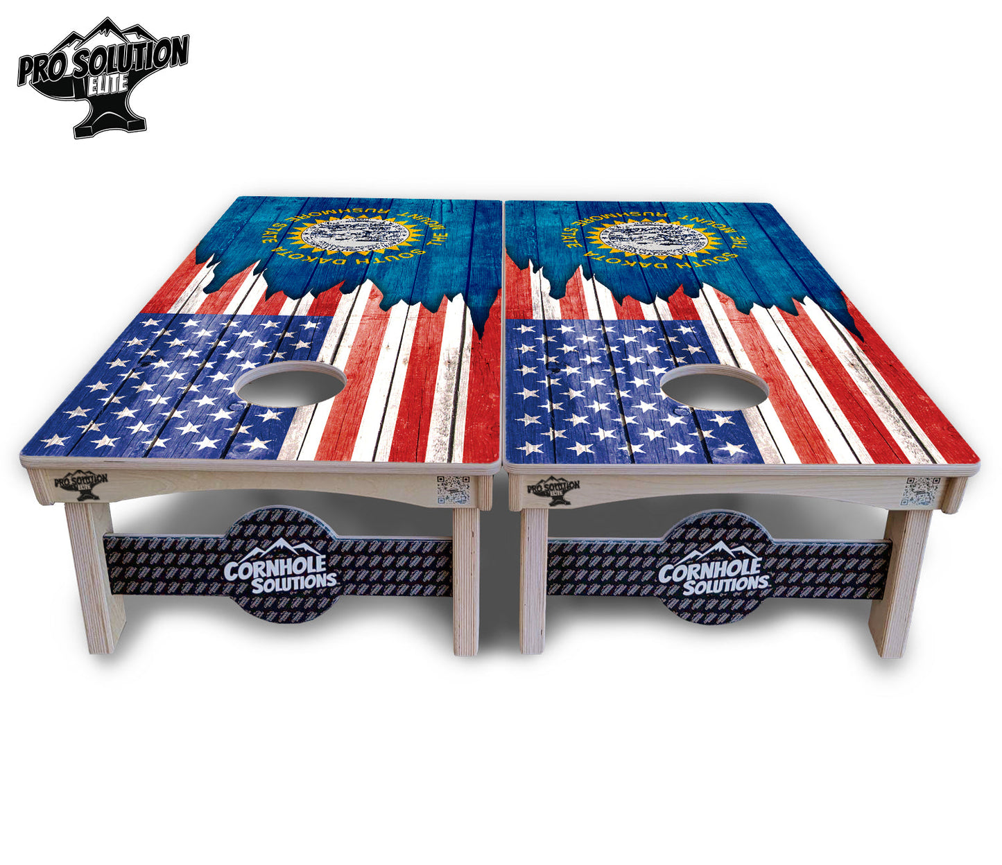State Flag Designs South Dakota to Wyoming Cornhole Boards - Pro Solution Elite Series