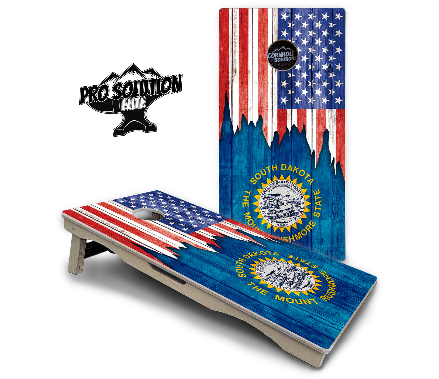 State Flag Designs South Dakota to Wyoming Cornhole Boards - Pro Solution Elite Series