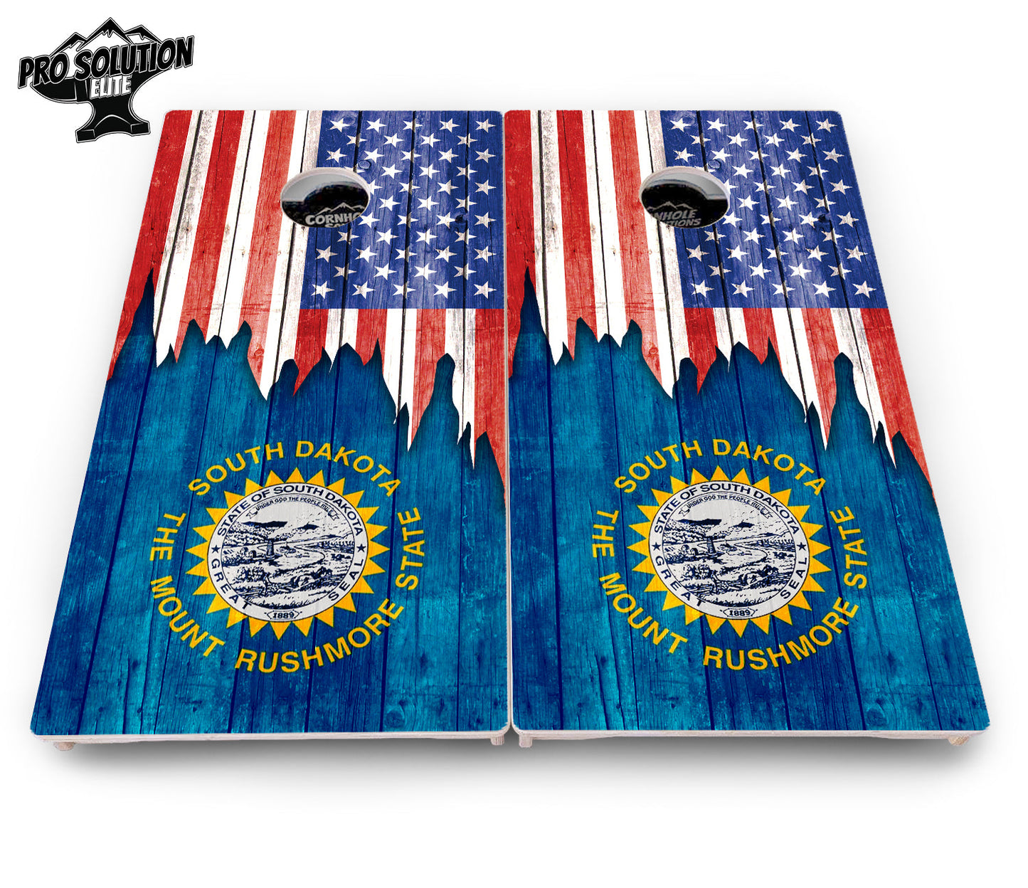 State Flag Designs South Dakota to Wyoming Cornhole Boards - Pro Solution Elite Series