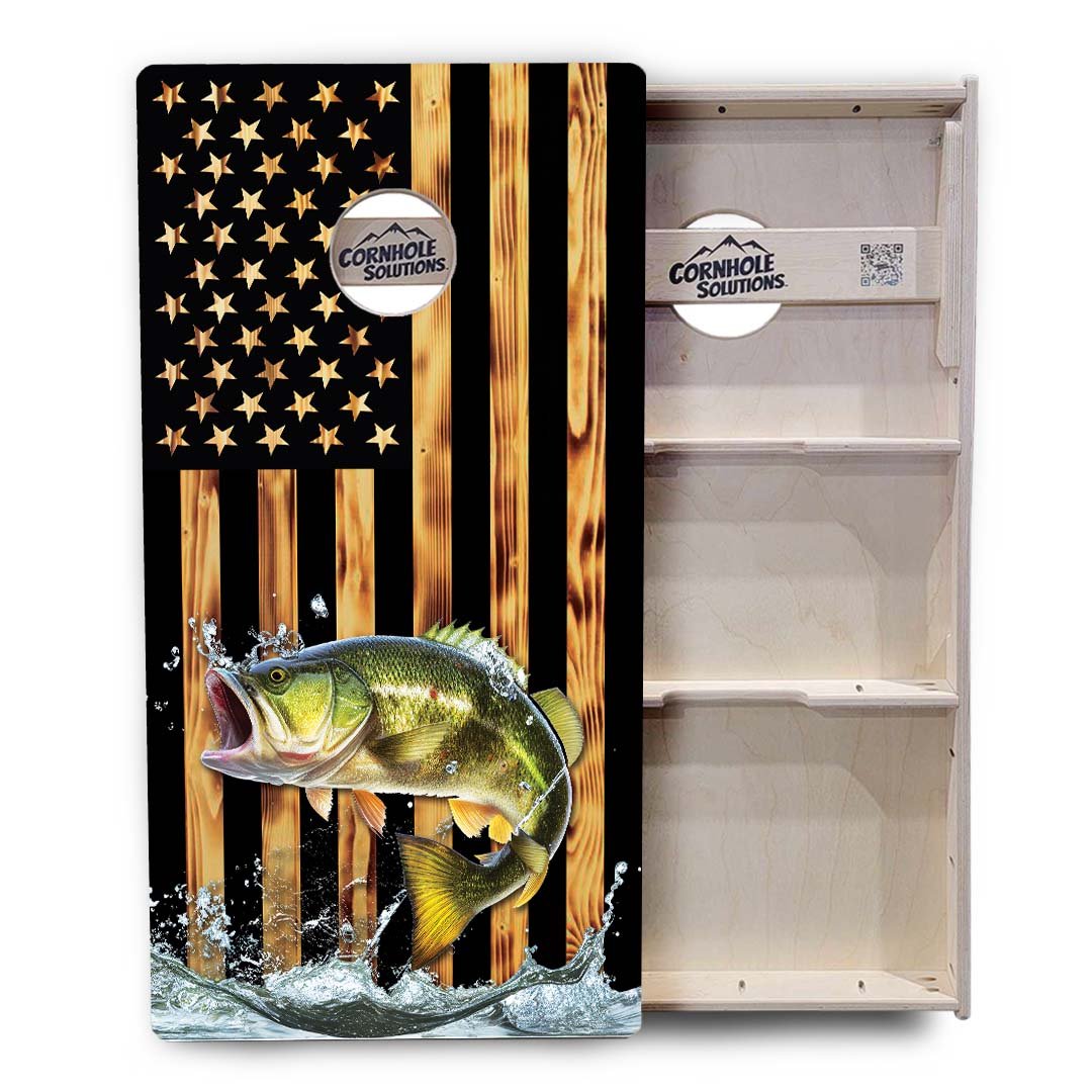 Colorful Deer & Fish Cornhole Boards – Tournament Series