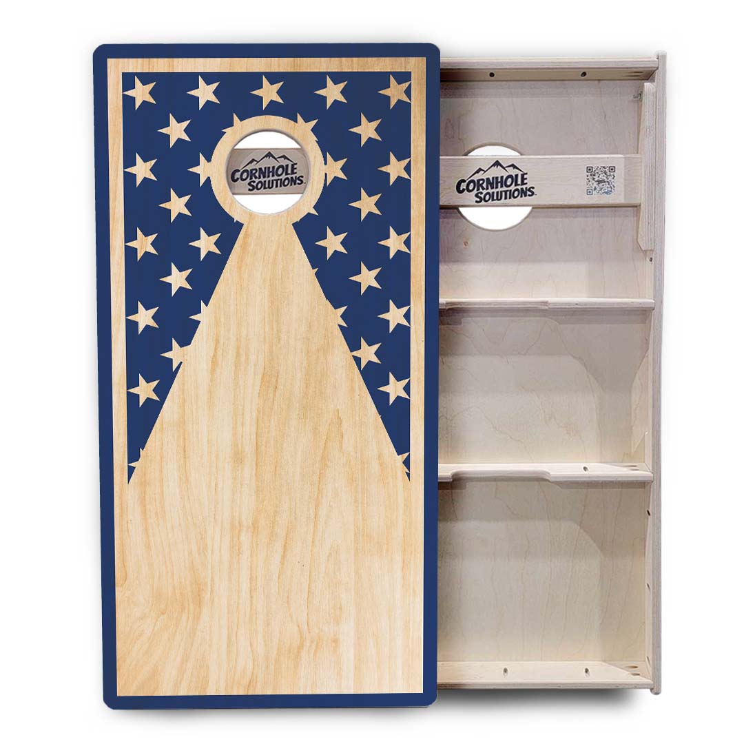 Stars & Stripes Keyhole Cornhole Boards - Professional Tournament Series