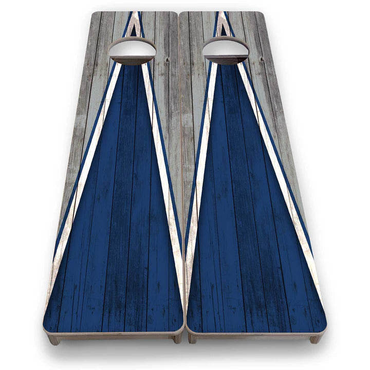 Cornhole Training Boards - Grey and Blue