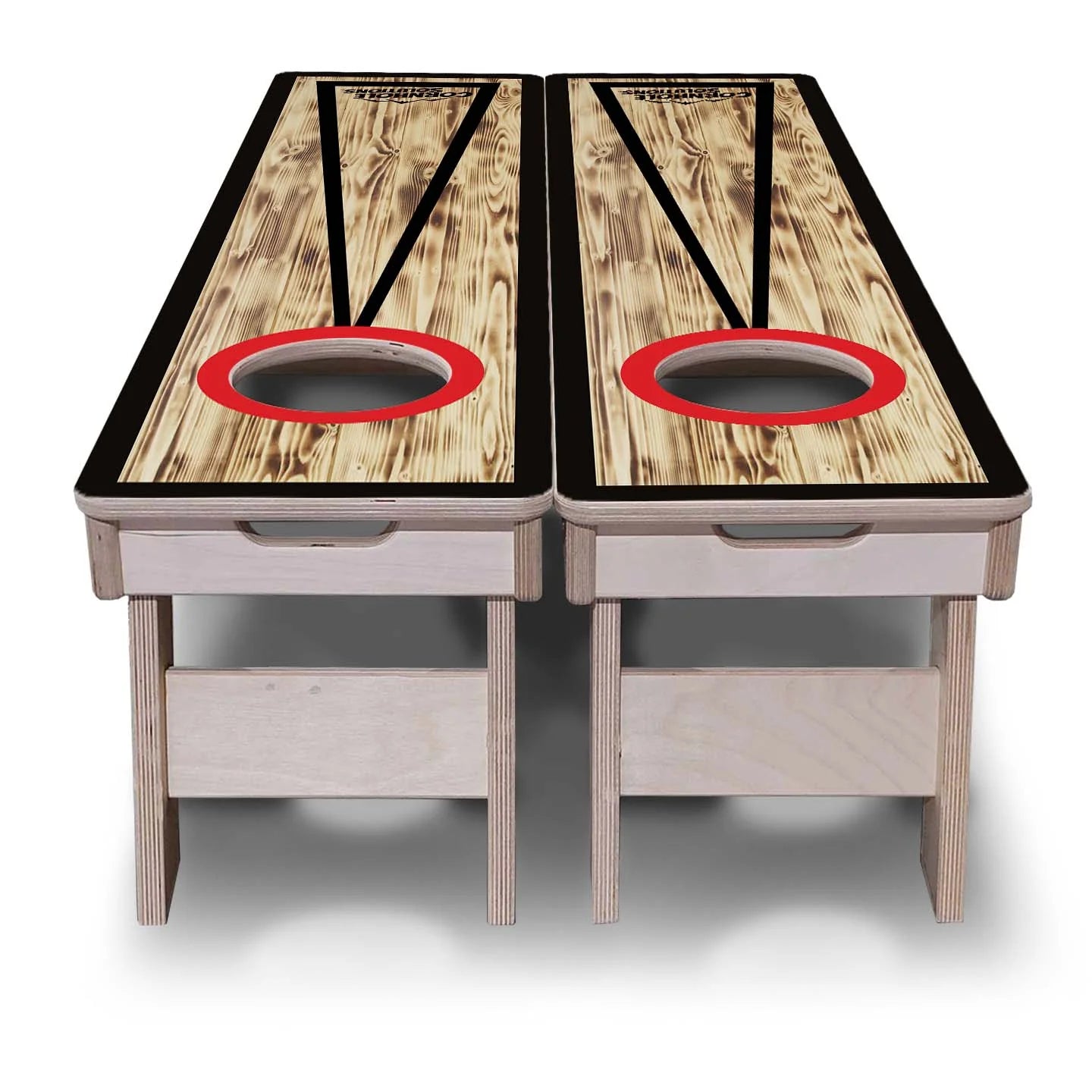 Cornhole Training Boards - Burnt CS Logo