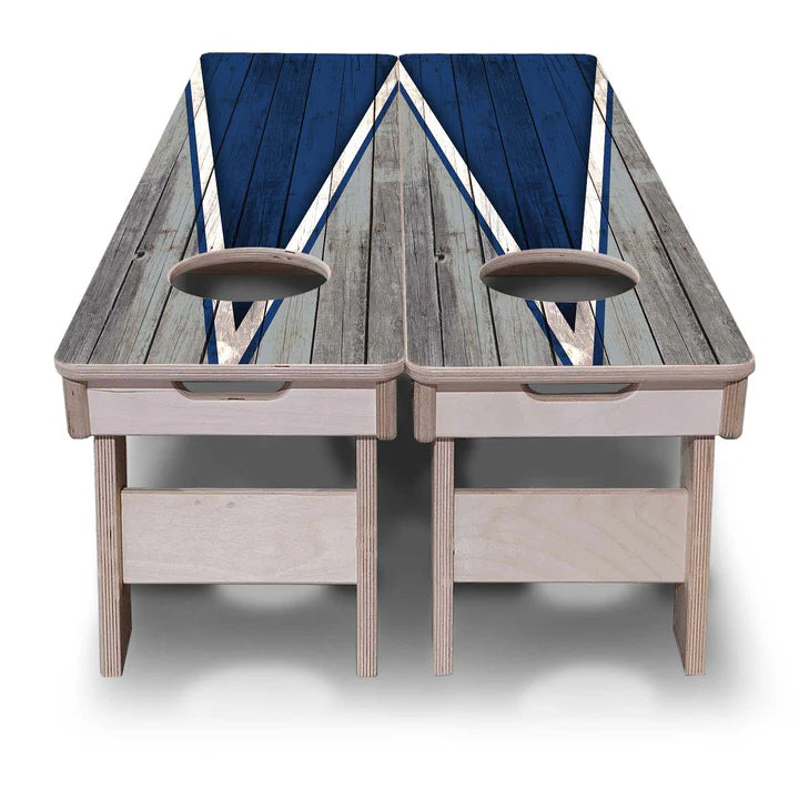 Cornhole Training Boards - Grey and Blue