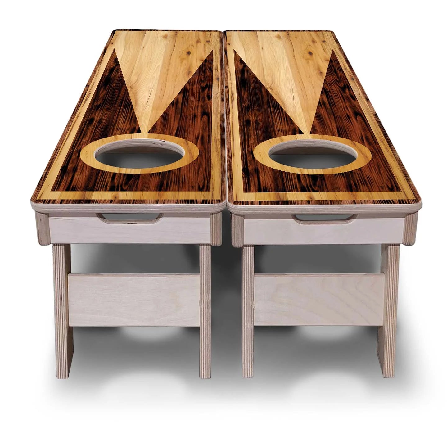 Cornhole Training Boards - Wooden Triangle