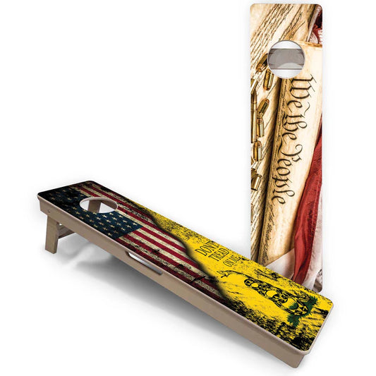 Cornhole Training Boards - DTOM / We The People Split Set