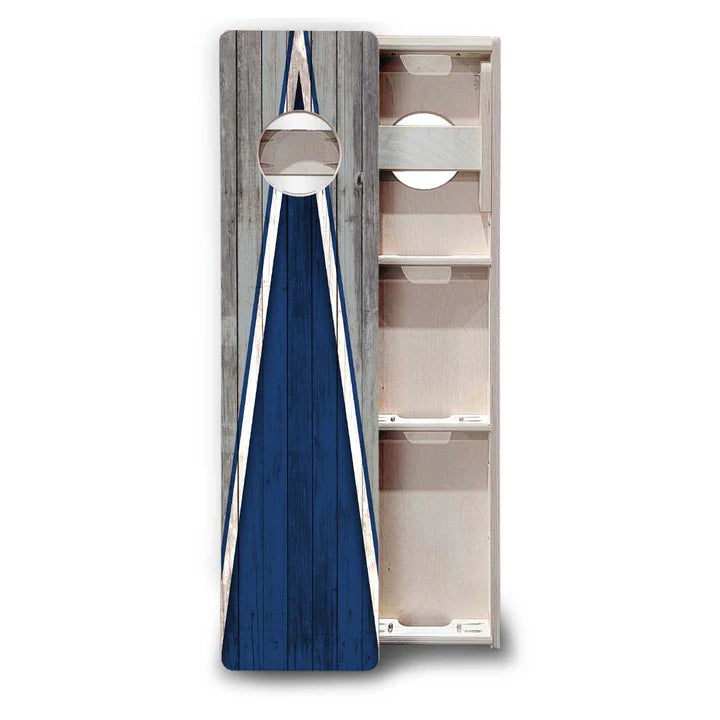 Cornhole Training Boards - Grey and Blue