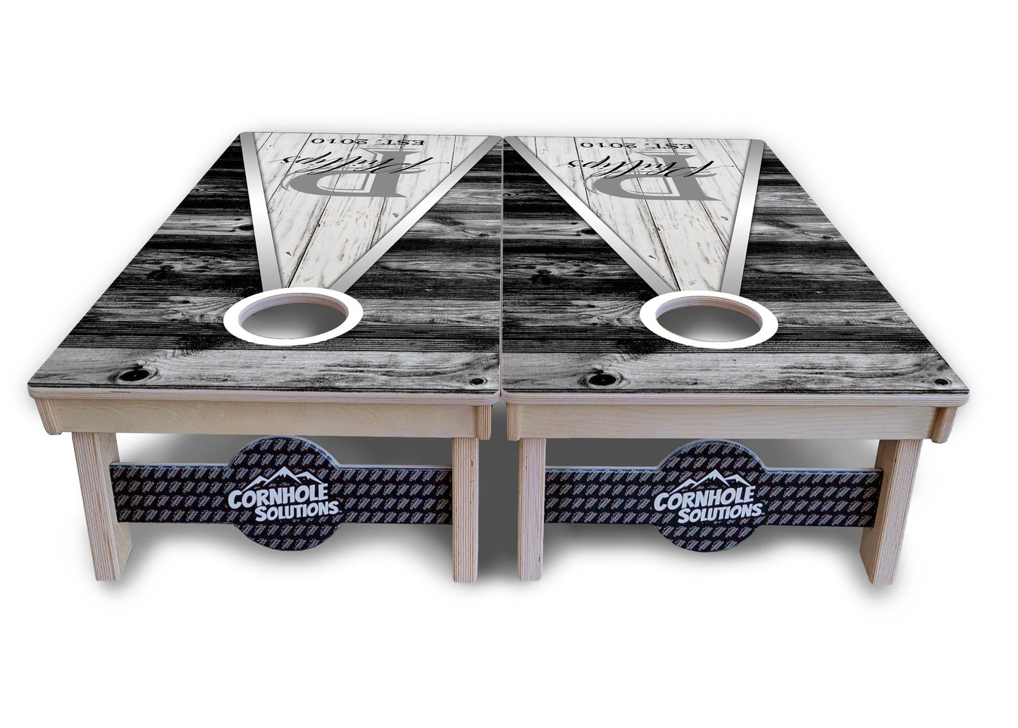 Wedding Triangle Cornhole Boards - Professional Tournament Series