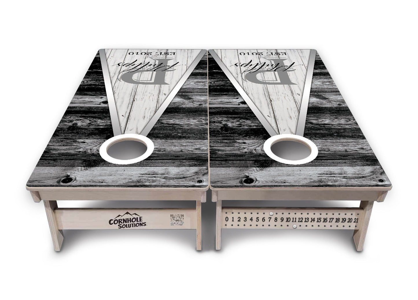 Wedding Triangle Cornhole Boards - Professional Tournament Series