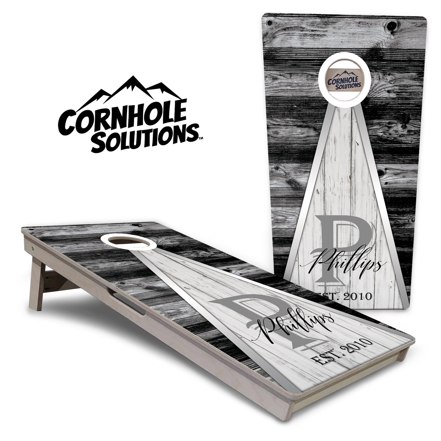 Wedding Triangle Cornhole Boards - Professional Tournament Series