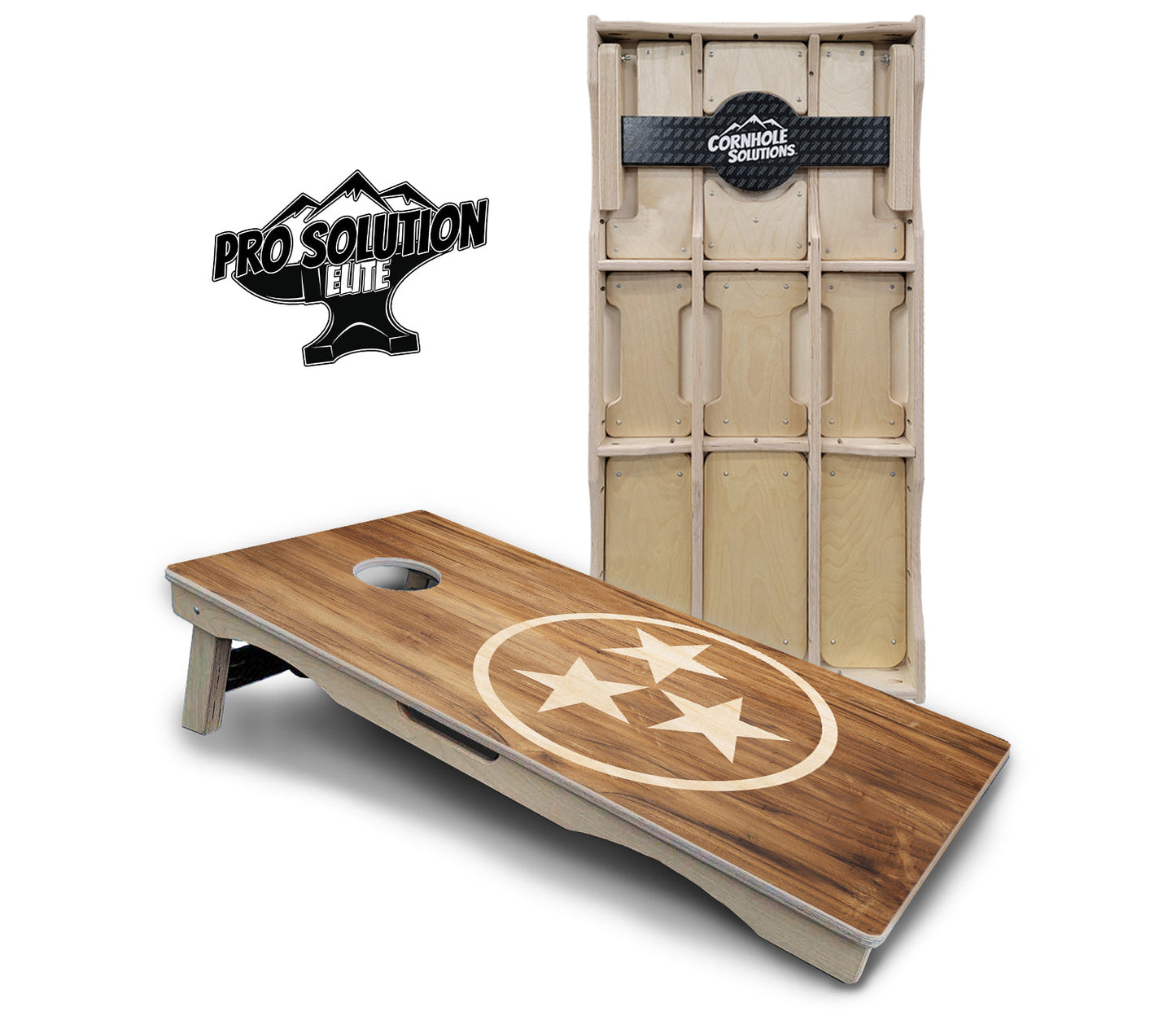 TN Tri-Star Cornhole Boards - Pro Solution Elite Series