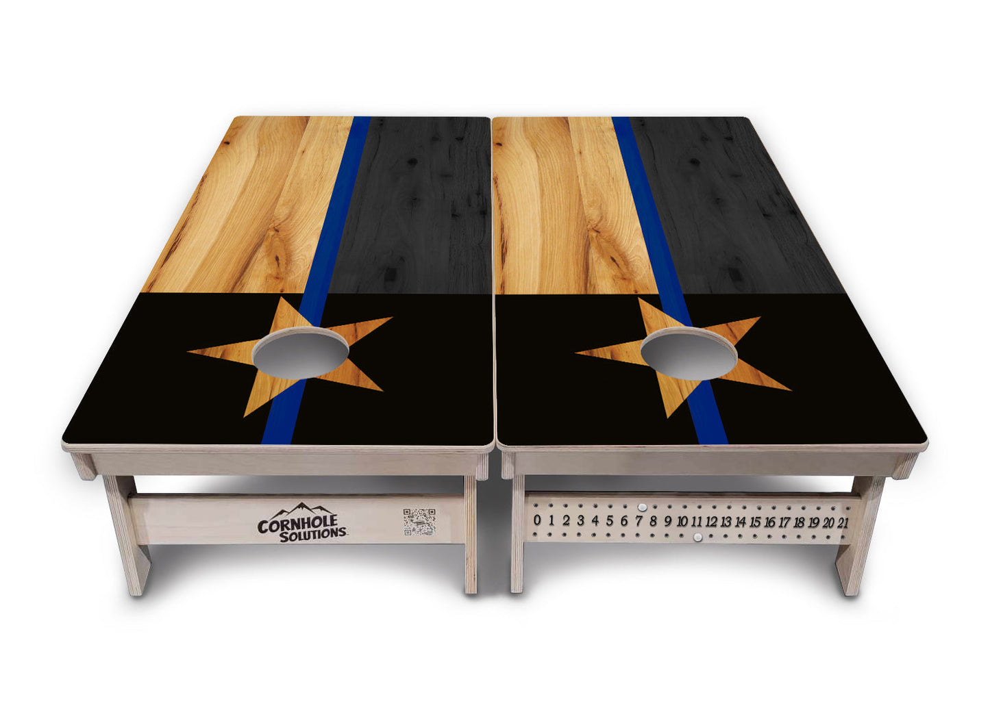 Texas Thin Blue Line Cornhole Boards - Professional Tournament Series