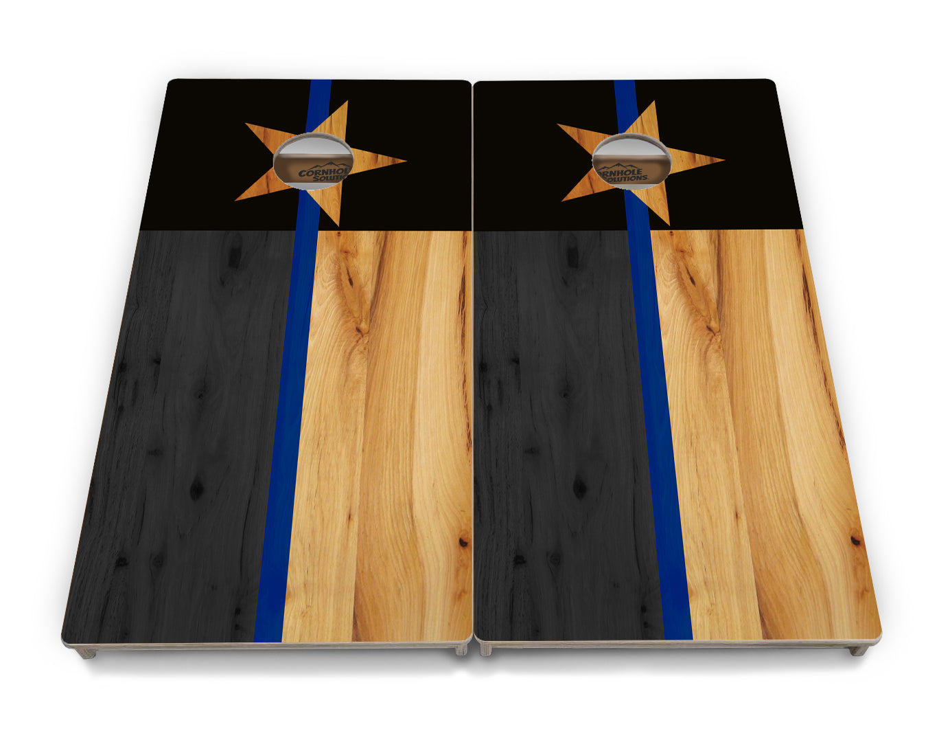 Texas Thin Blue Line Cornhole Boards - Professional Tournament Series