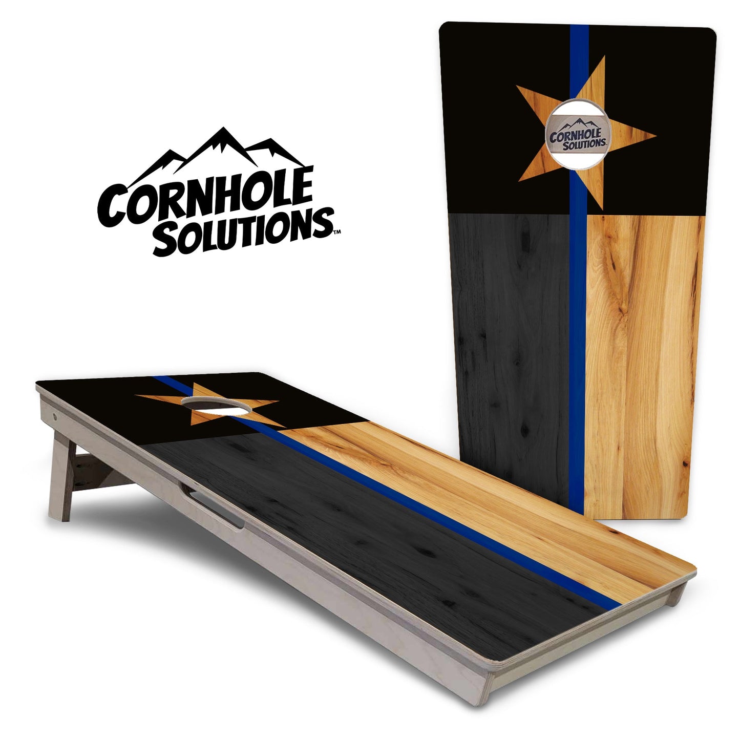 Texas Thin Blue Line Cornhole Boards - Professional Tournament Series