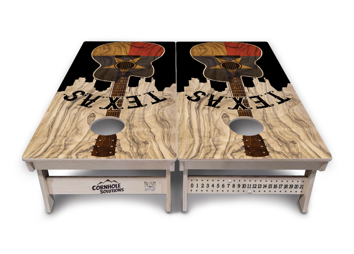 Texas Guitar Cornhole Boards - Professional Tournament Series