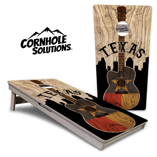 Texas Guitar Cornhole Boards - Professional Tournament Series