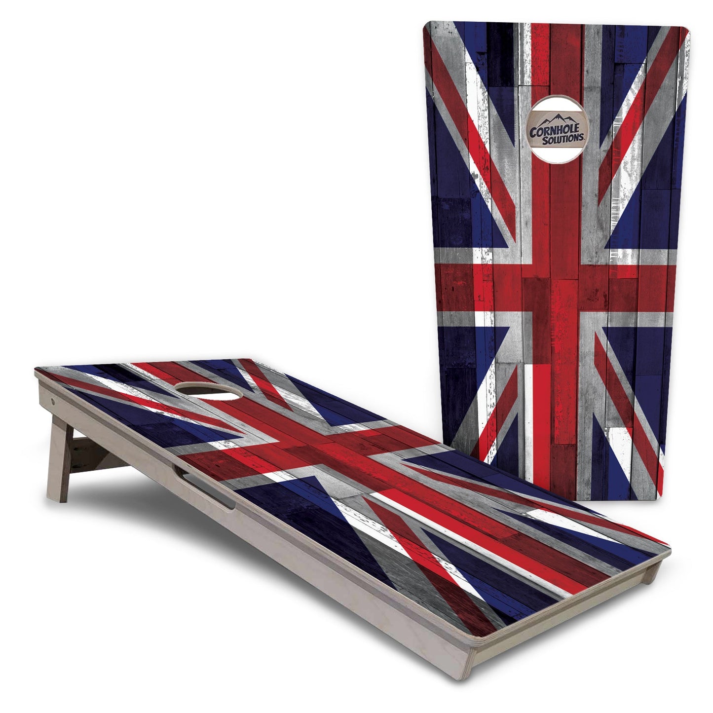 USA / Canada / Union Jack Plank Flags Cornhole Boards - Professional Tournament Series