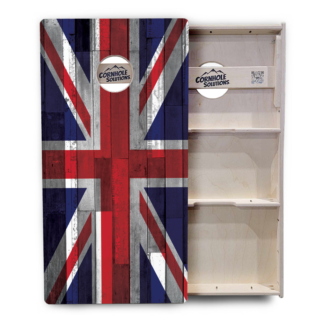 USA / Canada / Union Jack Plank Flags Cornhole Boards - Professional Tournament Series