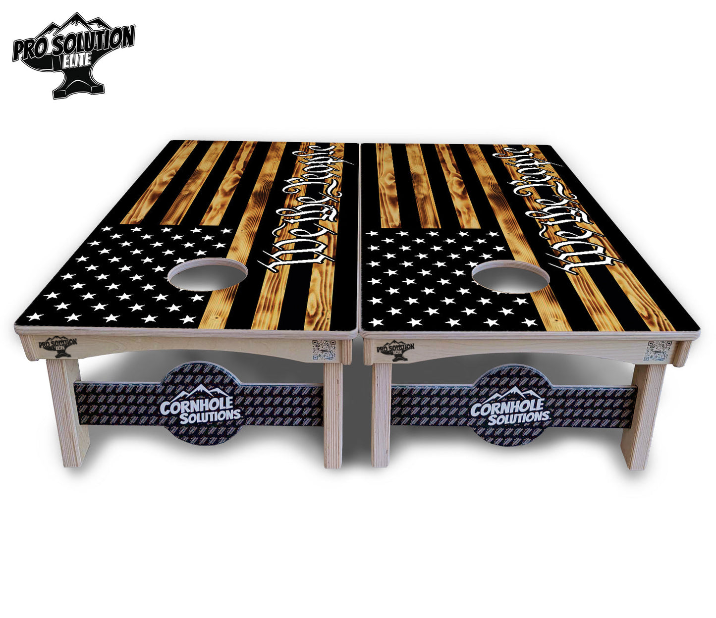We The People USA Flag Cornhole Boards - Pro Solution Elite Series