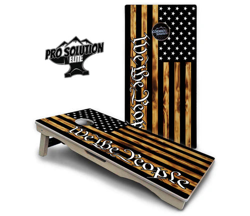 Cornhole Boards - Pro Solution Elite Series - We The People USA Flag