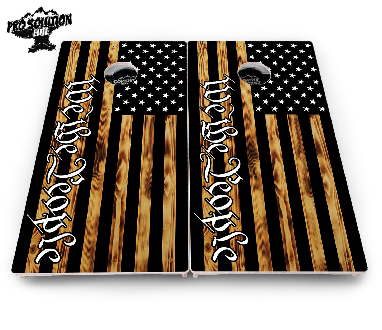 We The People USA Flag Cornhole Boards - Pro Solution Elite Series