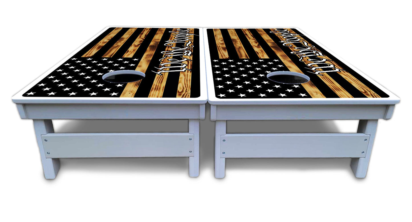 We The People USA Flag Cornhole Boards - All Weather Series