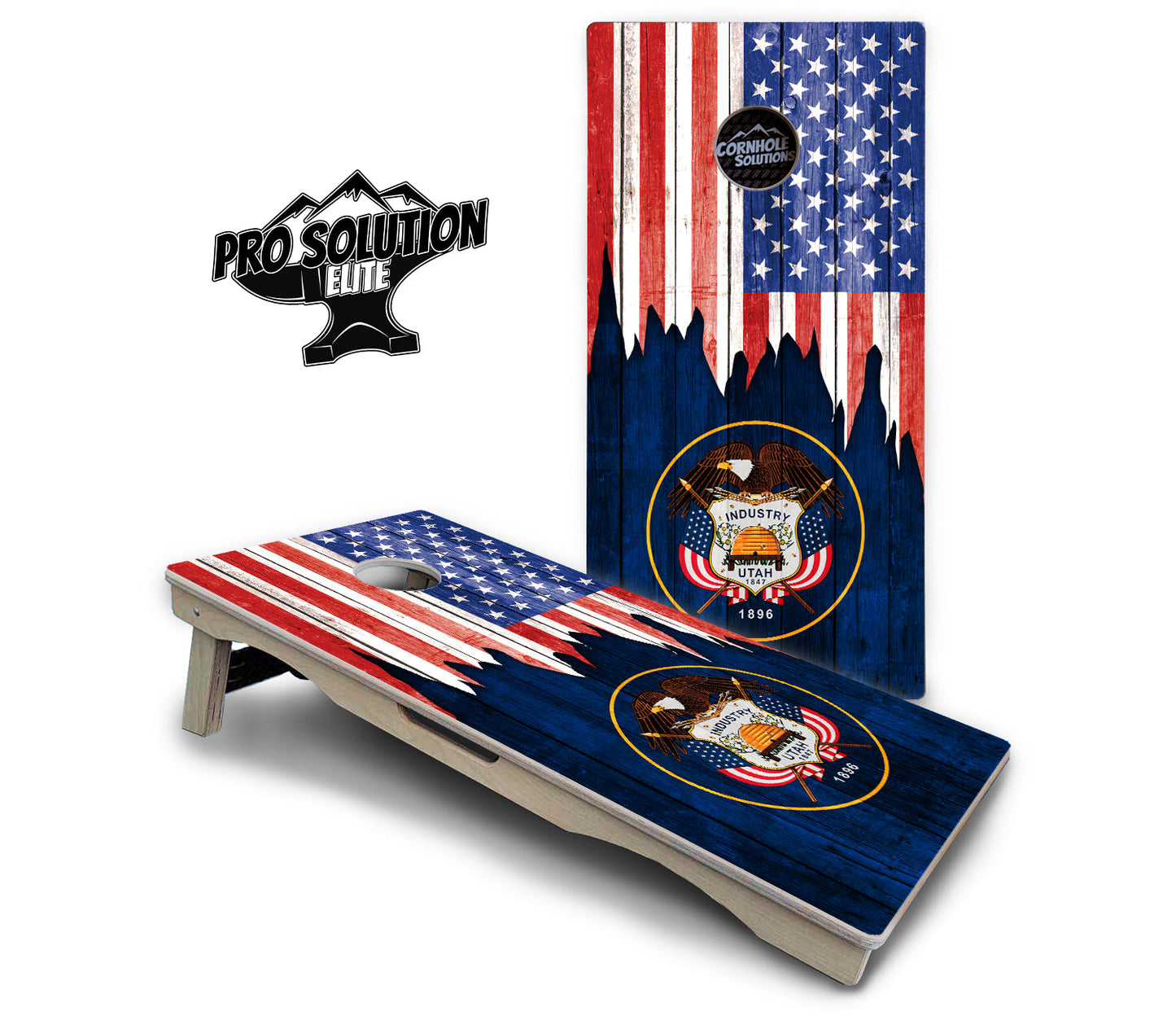 State Flag Designs South Dakota to Wyoming Cornhole Boards - Pro Solution Elite Series