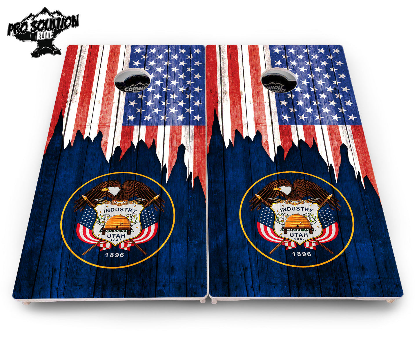 State Flag Designs South Dakota to Wyoming Cornhole Boards - Pro Solution Elite Series