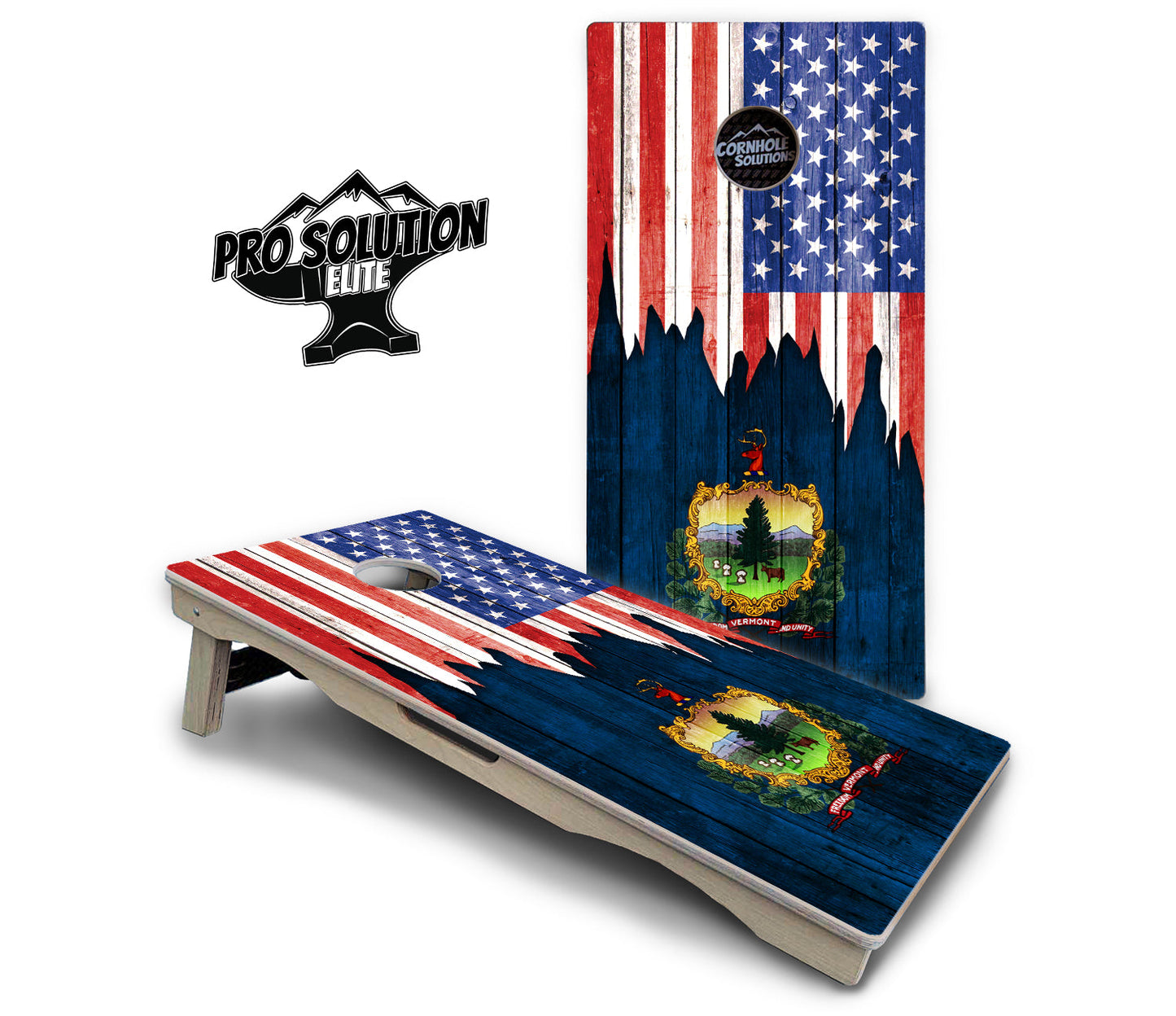 State Flag Designs South Dakota to Wyoming Cornhole Boards - Pro Solution Elite Series
