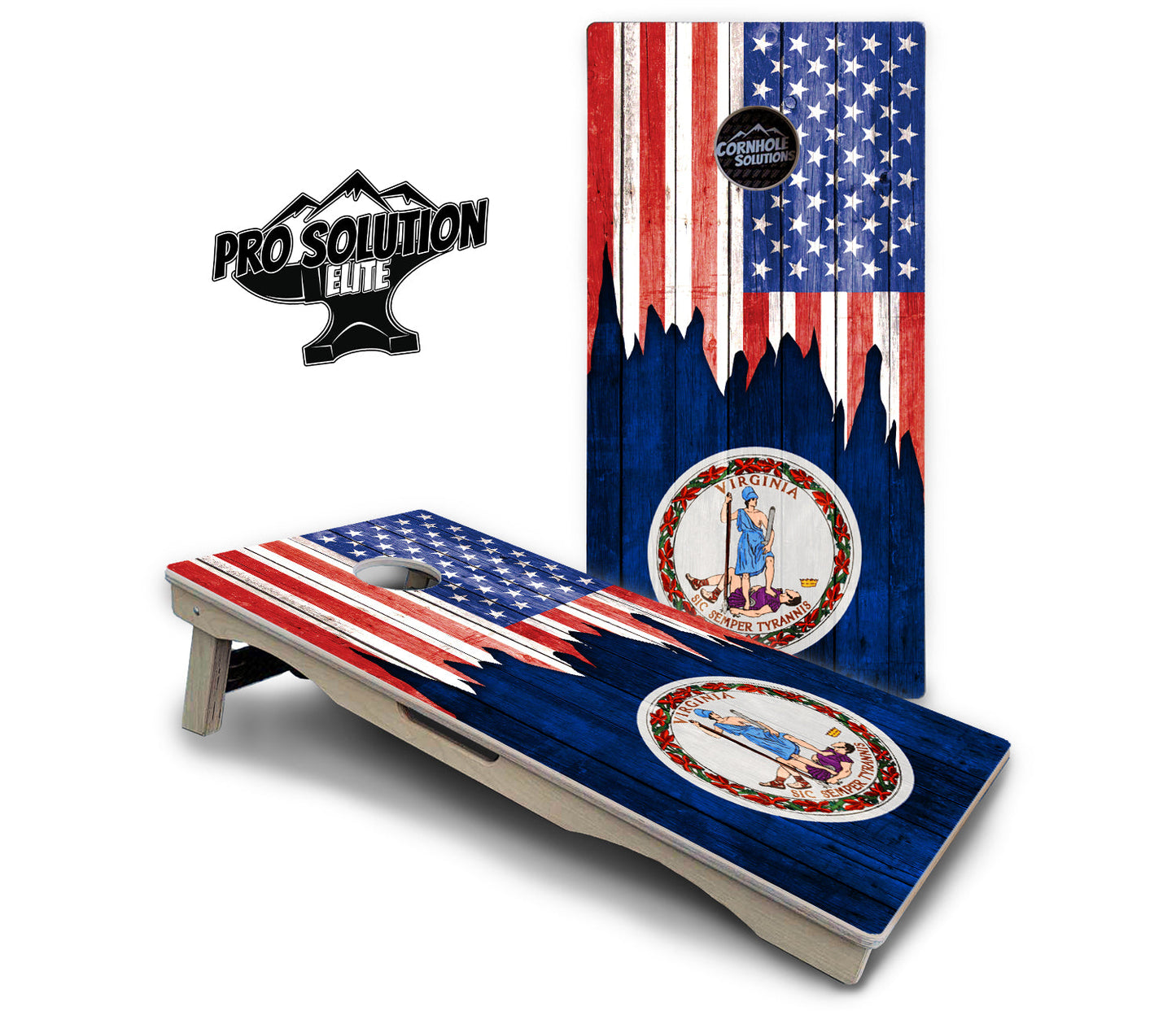 State Flag Designs South Dakota to Wyoming Cornhole Boards - Pro Solution Elite Series