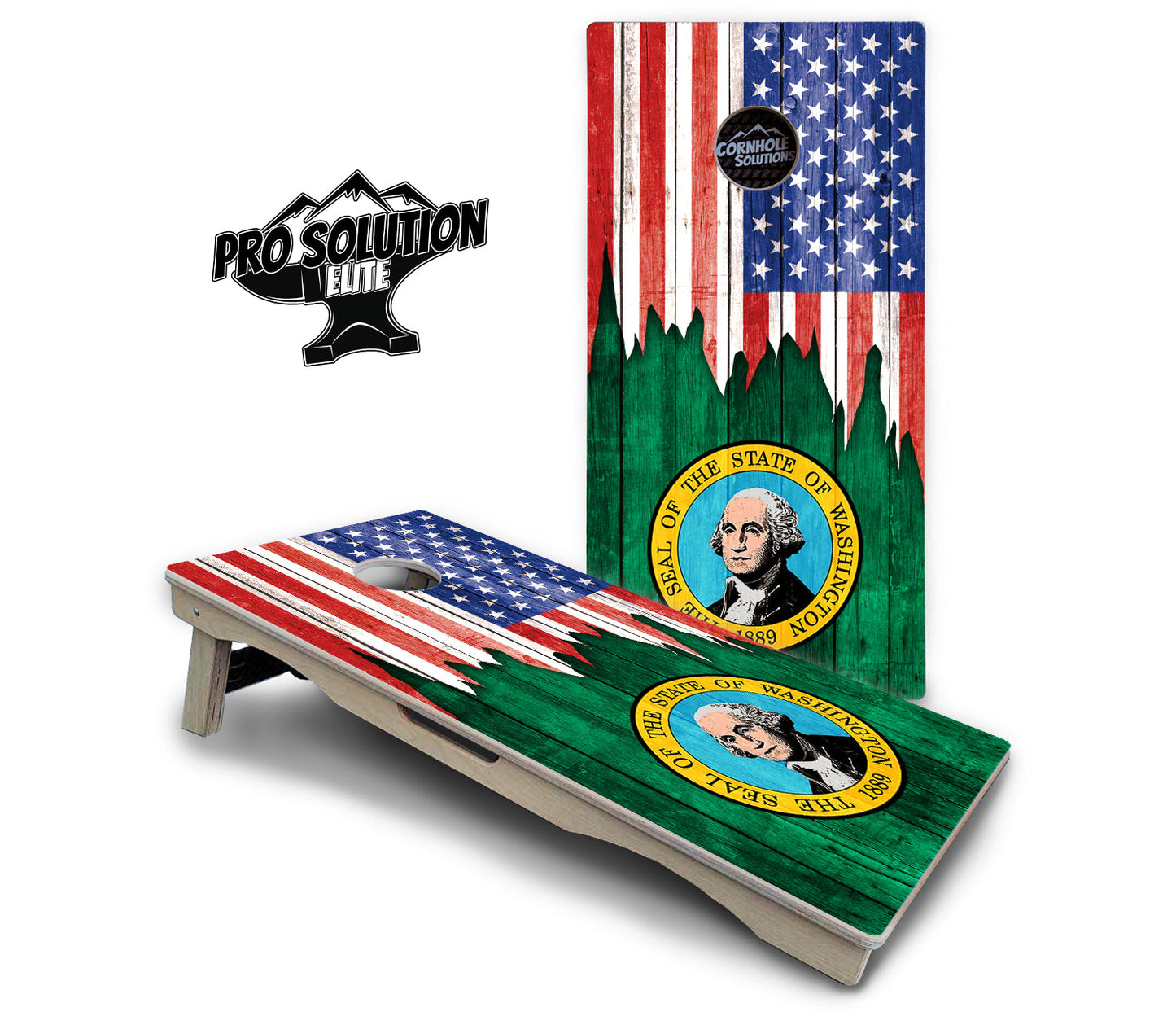 State Flag Designs South Dakota to Wyoming Cornhole Boards - Pro Solution Elite Series