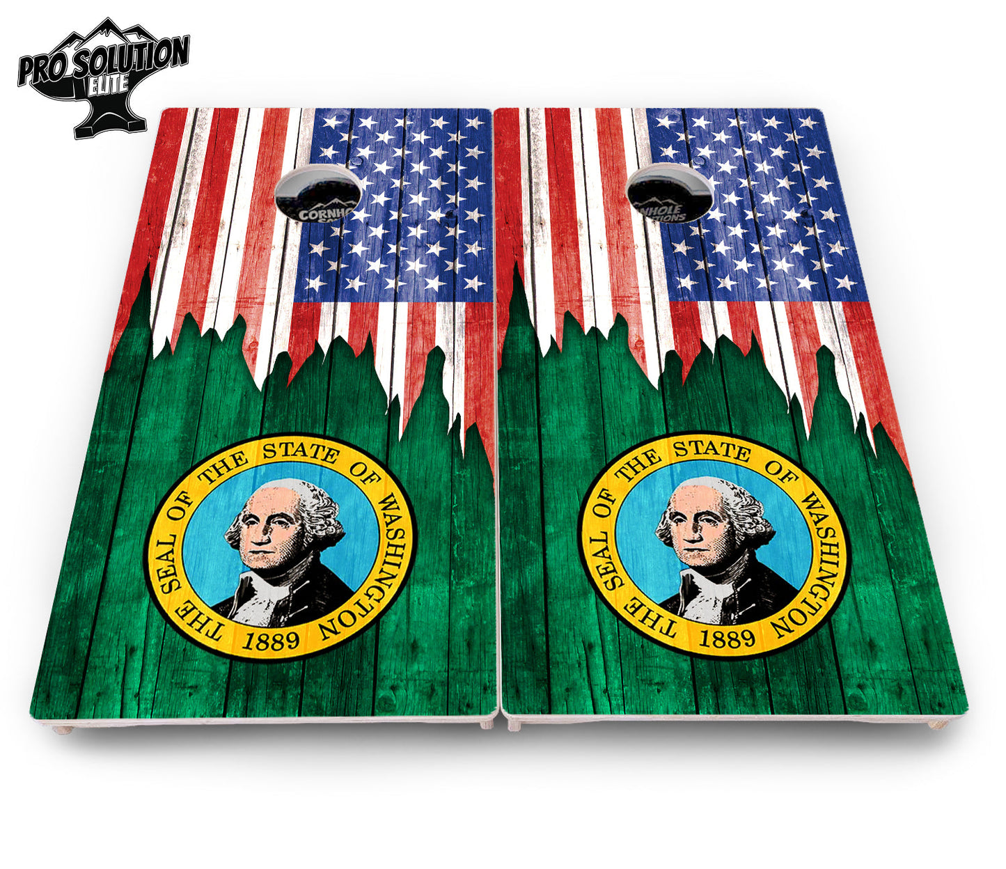 State Flag Designs South Dakota to Wyoming Cornhole Boards - Pro Solution Elite Series