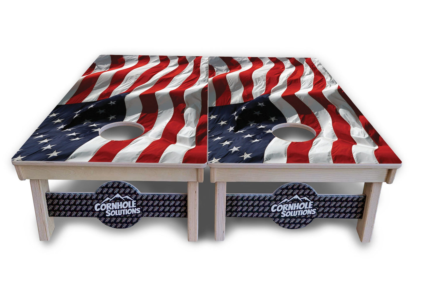 Waving Flag Cornhole Boards - Professional Tournament Series