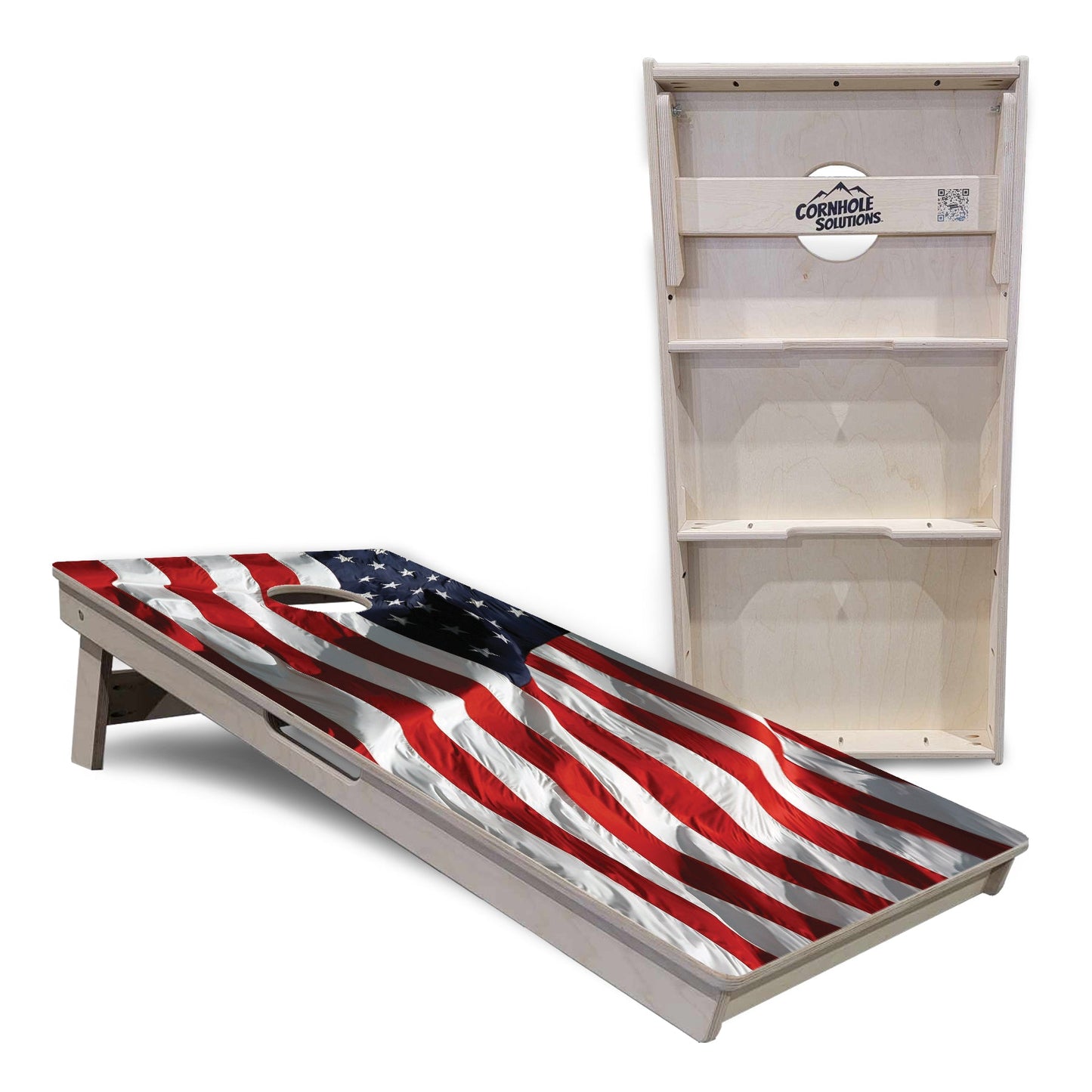 Waving Flag Cornhole Boards - Professional Tournament Series