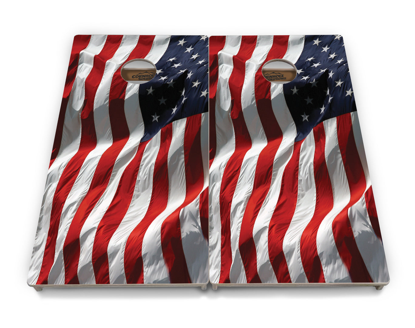 Waving Flag Cornhole Boards - Professional Tournament Series