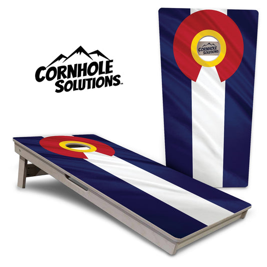 Colorful Colorado Flag Cornhole Boards - Professional Tournament Series