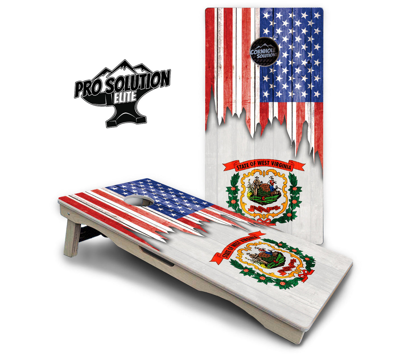 State Flag Designs South Dakota to Wyoming Cornhole Boards - Pro Solution Elite Series