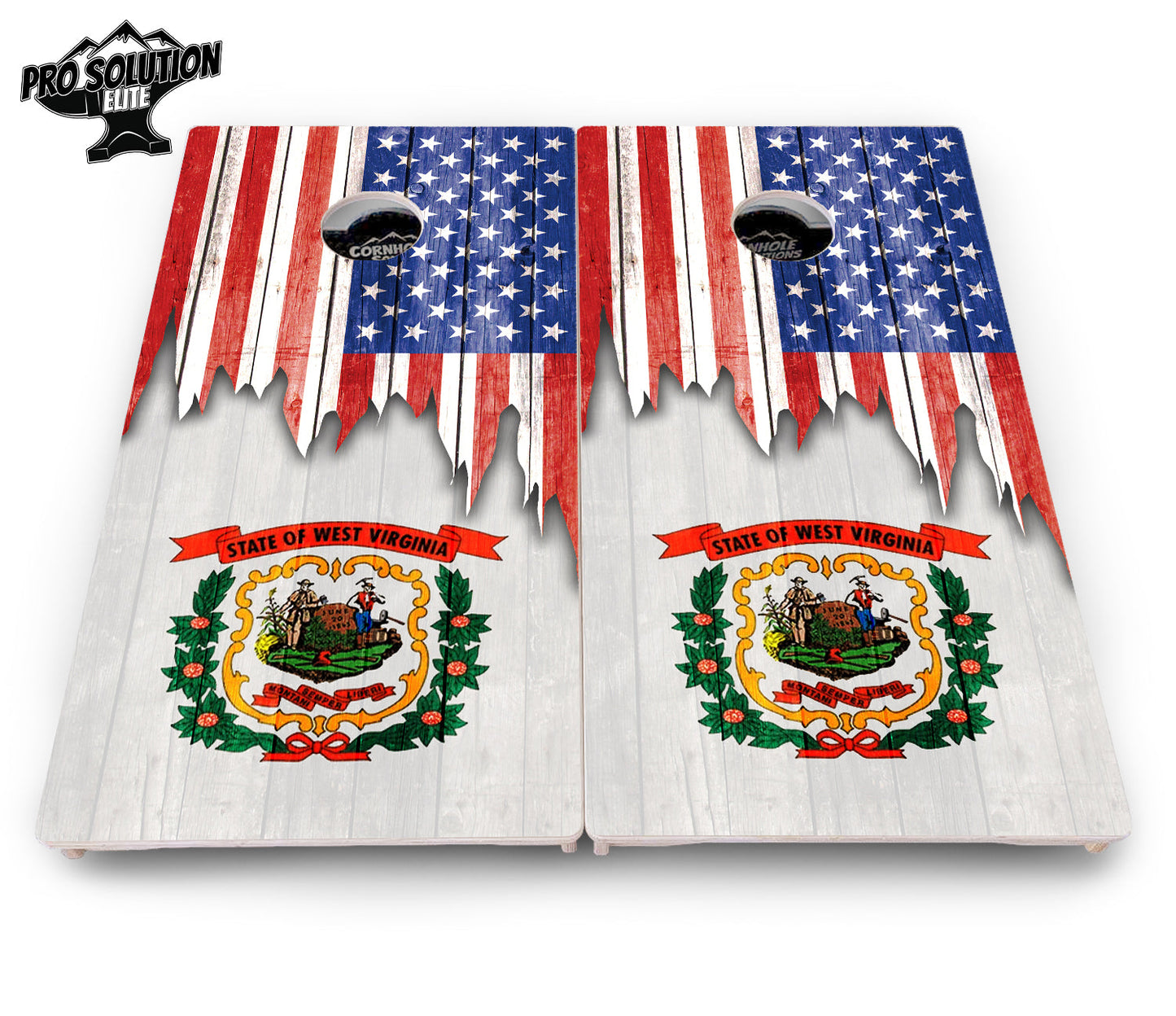 State Flag Designs South Dakota to Wyoming Cornhole Boards - Pro Solution Elite Series