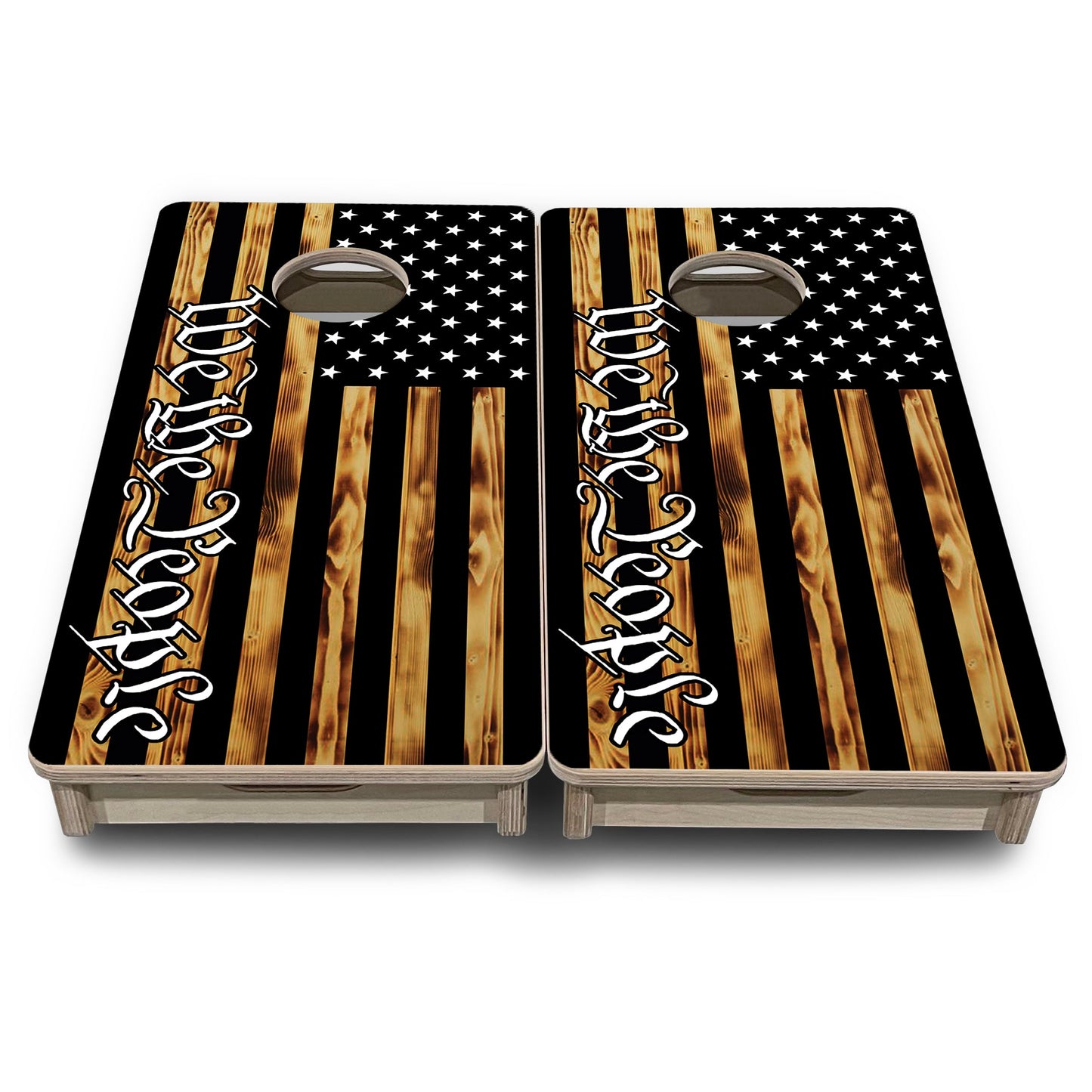 We The People USA Flag - Mini or Vacation Size Cornhole Boards