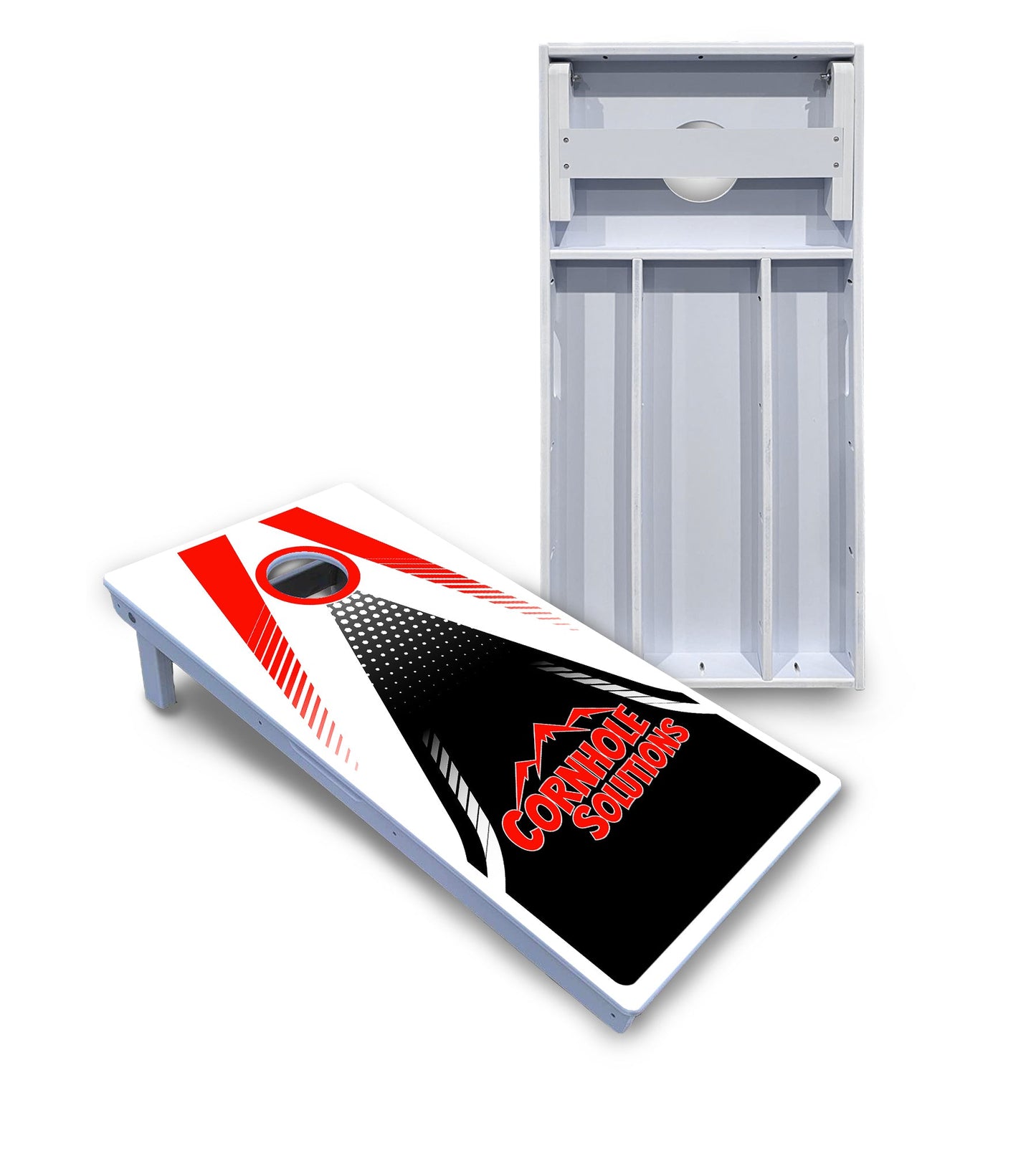 Red & Black CS Logo Cornhole Boards - All Weather Series