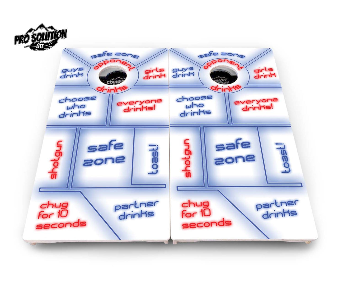Drinking Game Cornhole Boards - Pro Solution Lite Series