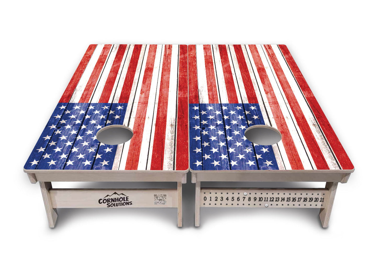Whitewash Flag Cornhole Boards - Professional Tournament Series