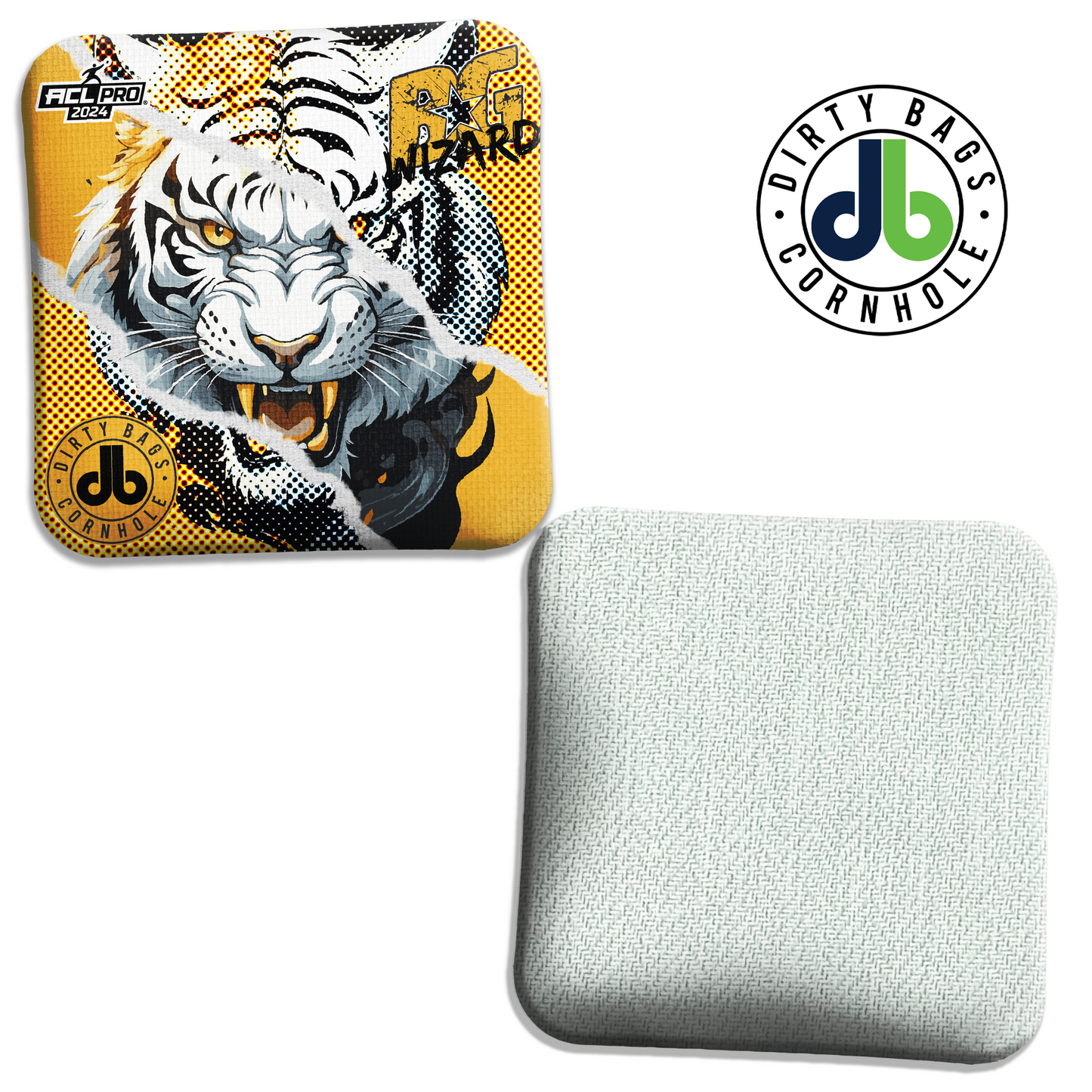 BG Cornhole Wizard - White Tiger