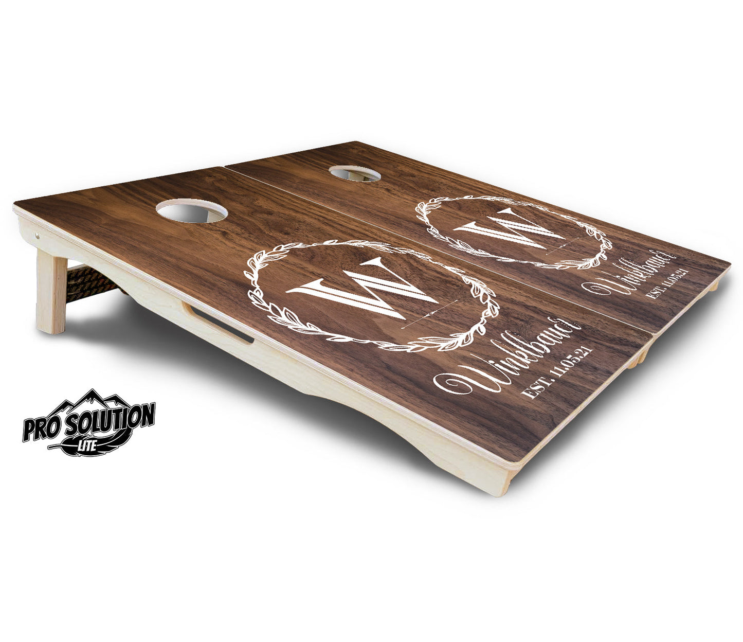 Wreath Cornhole Boards - Pro Solution Lite Series