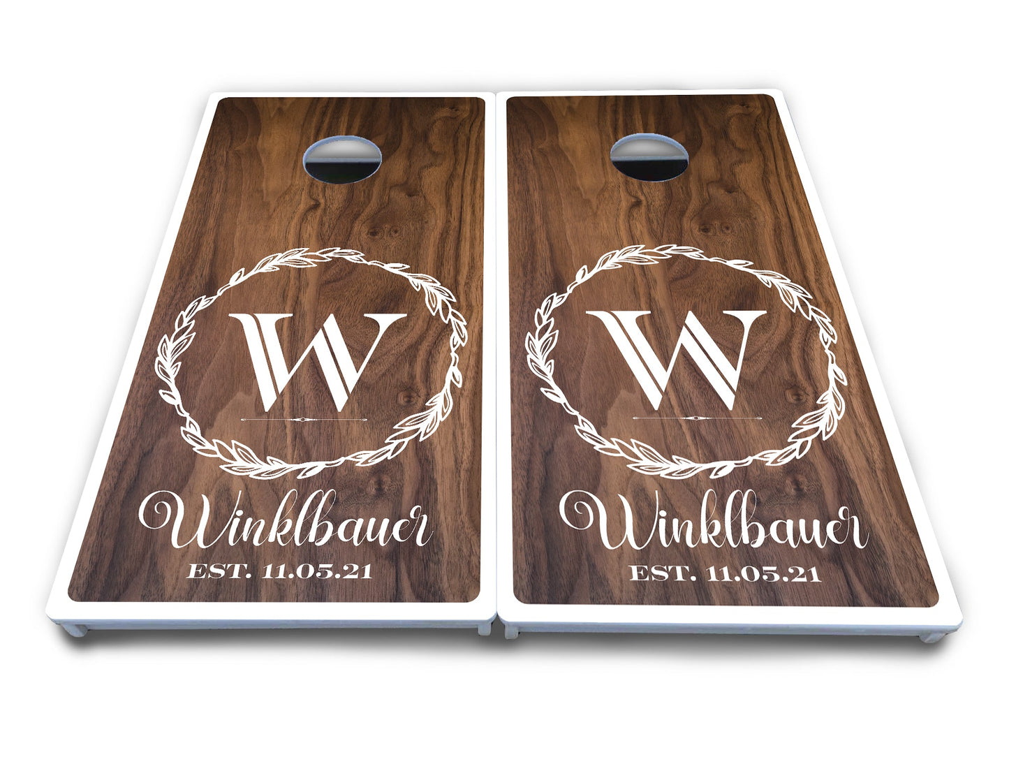 Wreath Cornhole Boards - All Weather Series