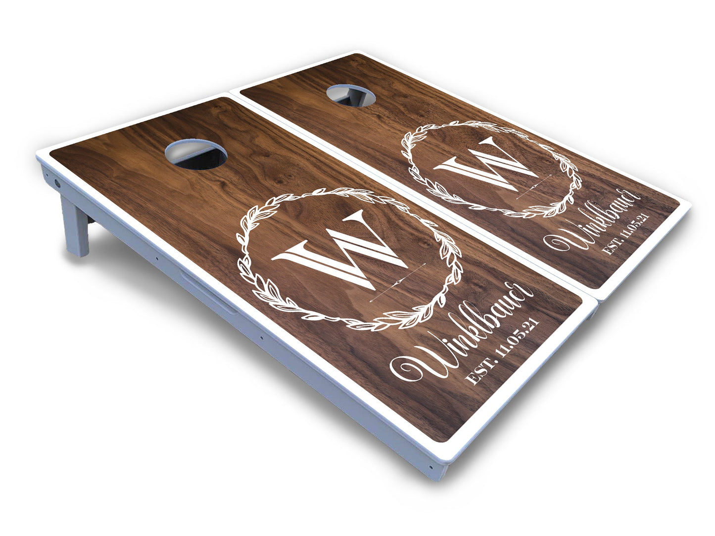 Wreath Cornhole Boards - All Weather Series