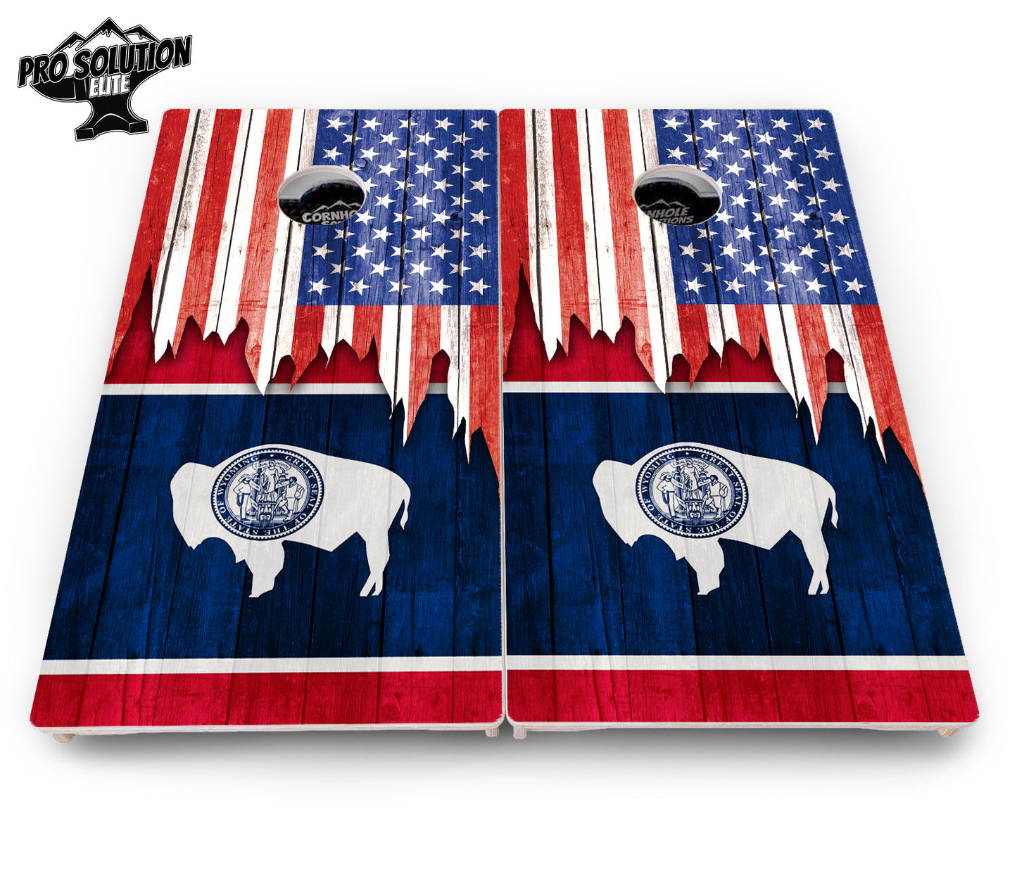 State Flag Designs South Dakota to Wyoming Cornhole Boards - Pro Solution Elite Series