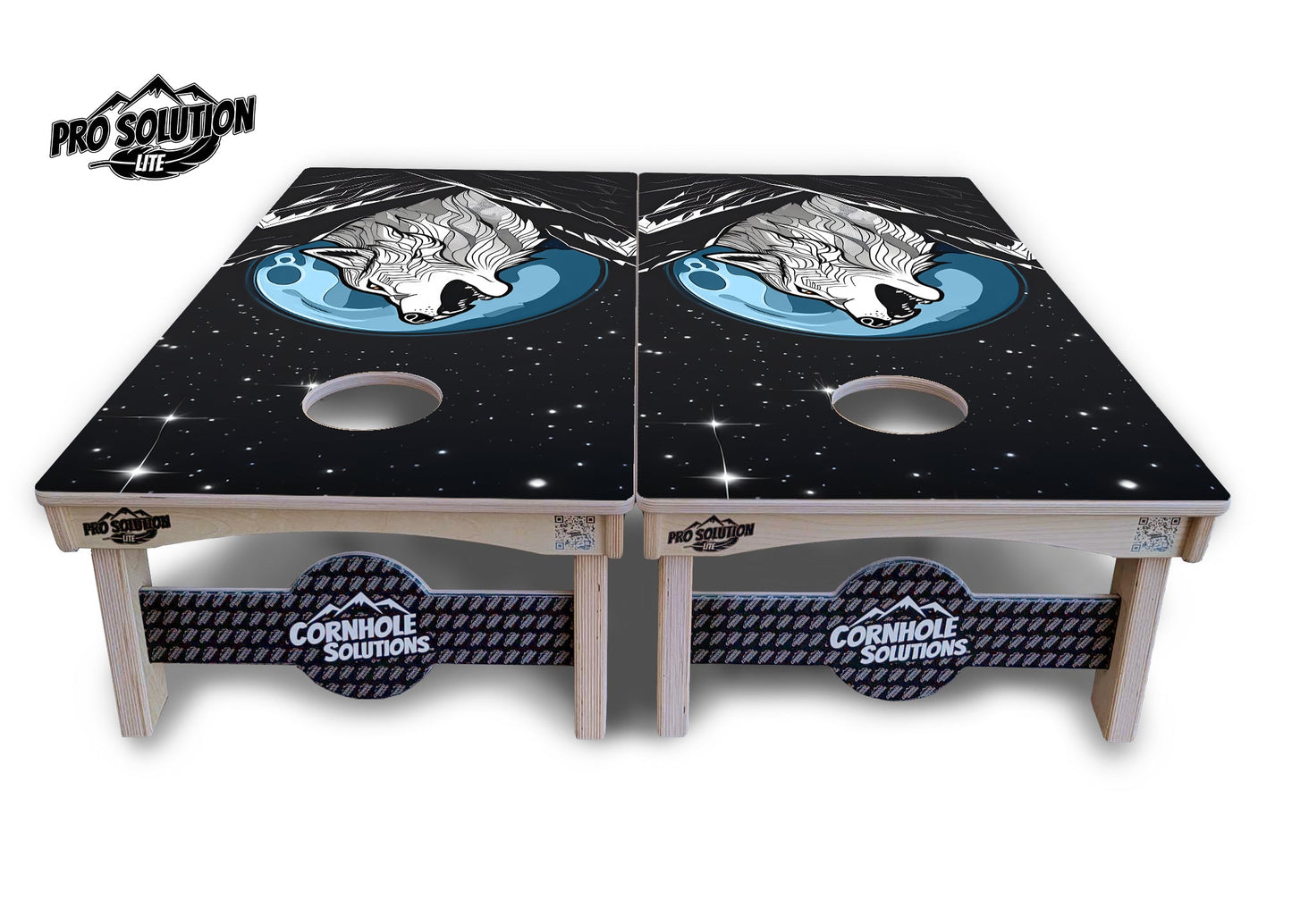 Wolf Howling Cornhole Boards - Pro Solution Lite Series